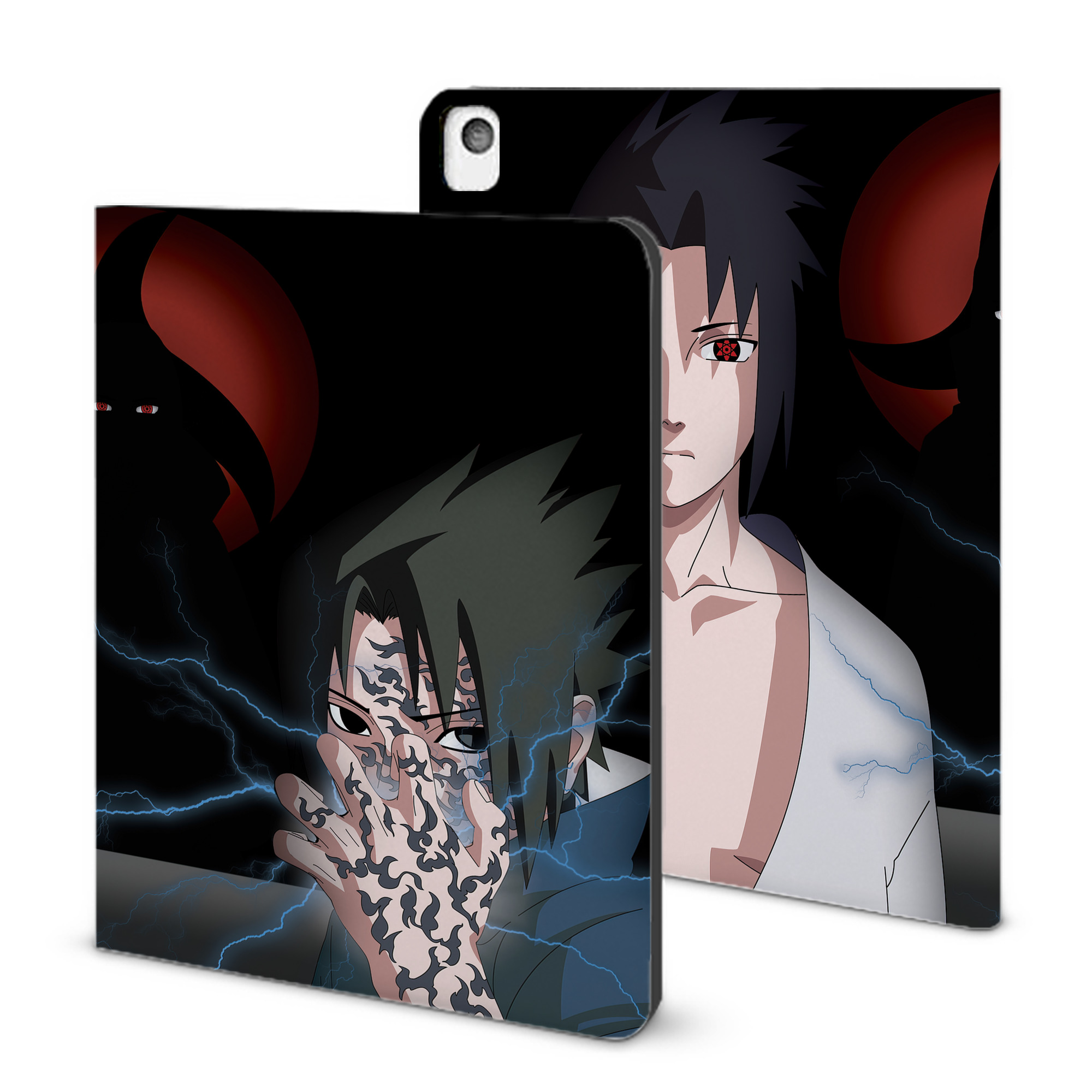 （画像用） NARUTO -ナルト- NARUTO -ナルト- 疾風伝 IPadケース ペンホルダー付き ブックスタイルデザイン